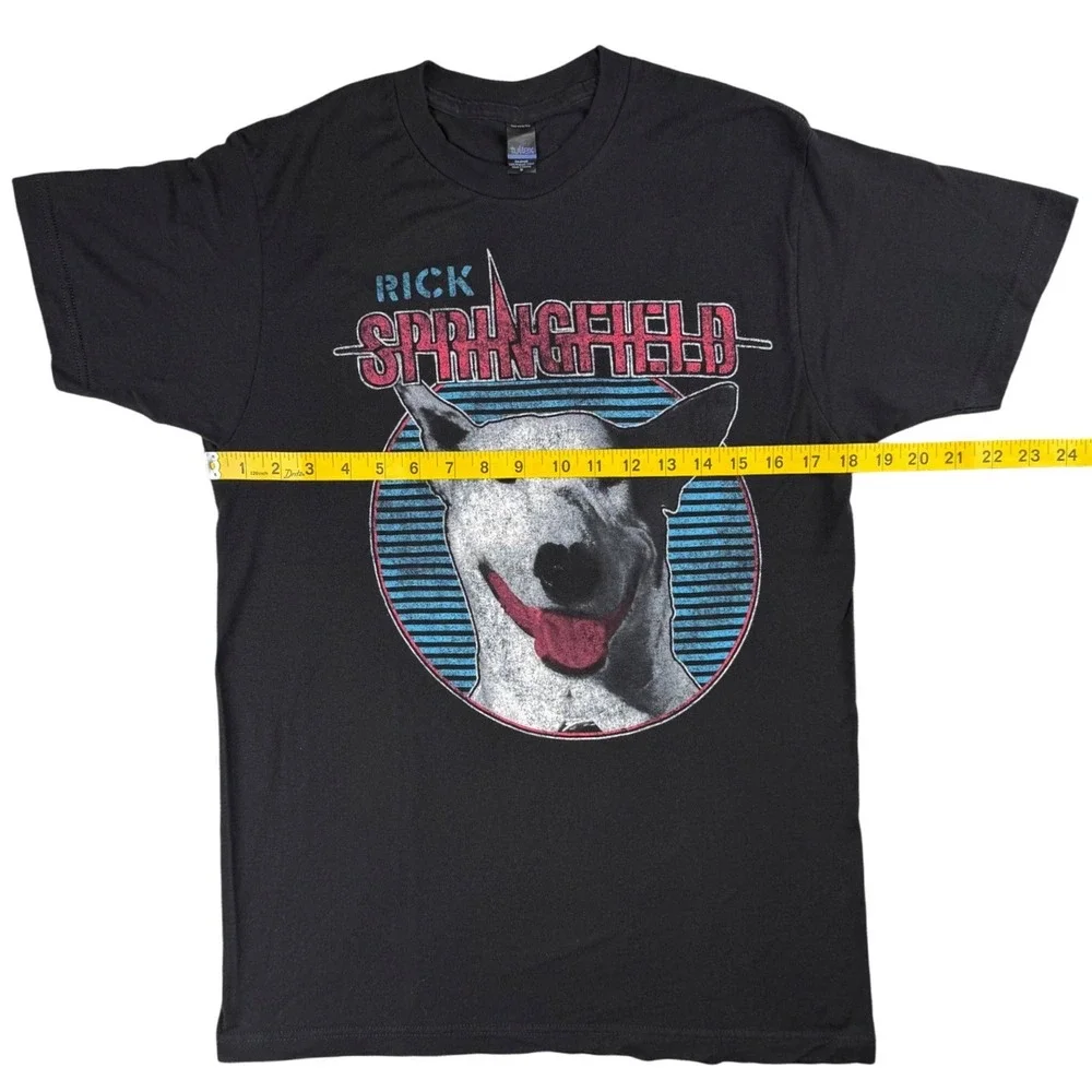 Rick Springfield Jessie Dog Graphic Band T Shirt Black Tultex Medium - Picture 7 of 8